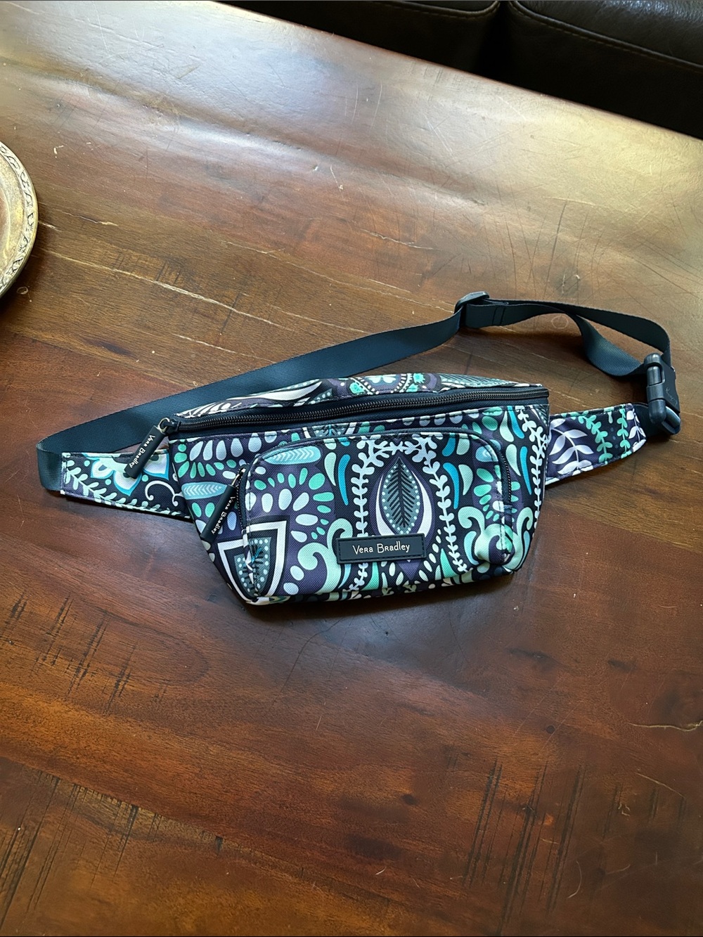 Vera Bradley Quilted Belt Bag NWT - Blue Island Medallion Paisley + Extender